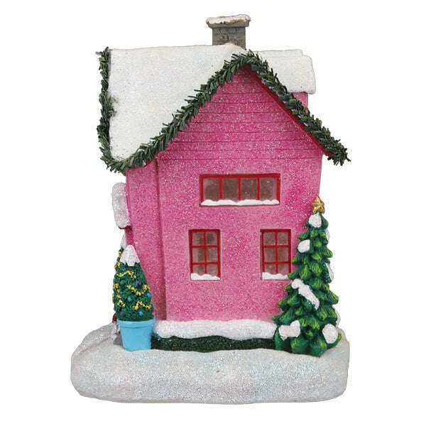 Holiday House Lighted Figurine