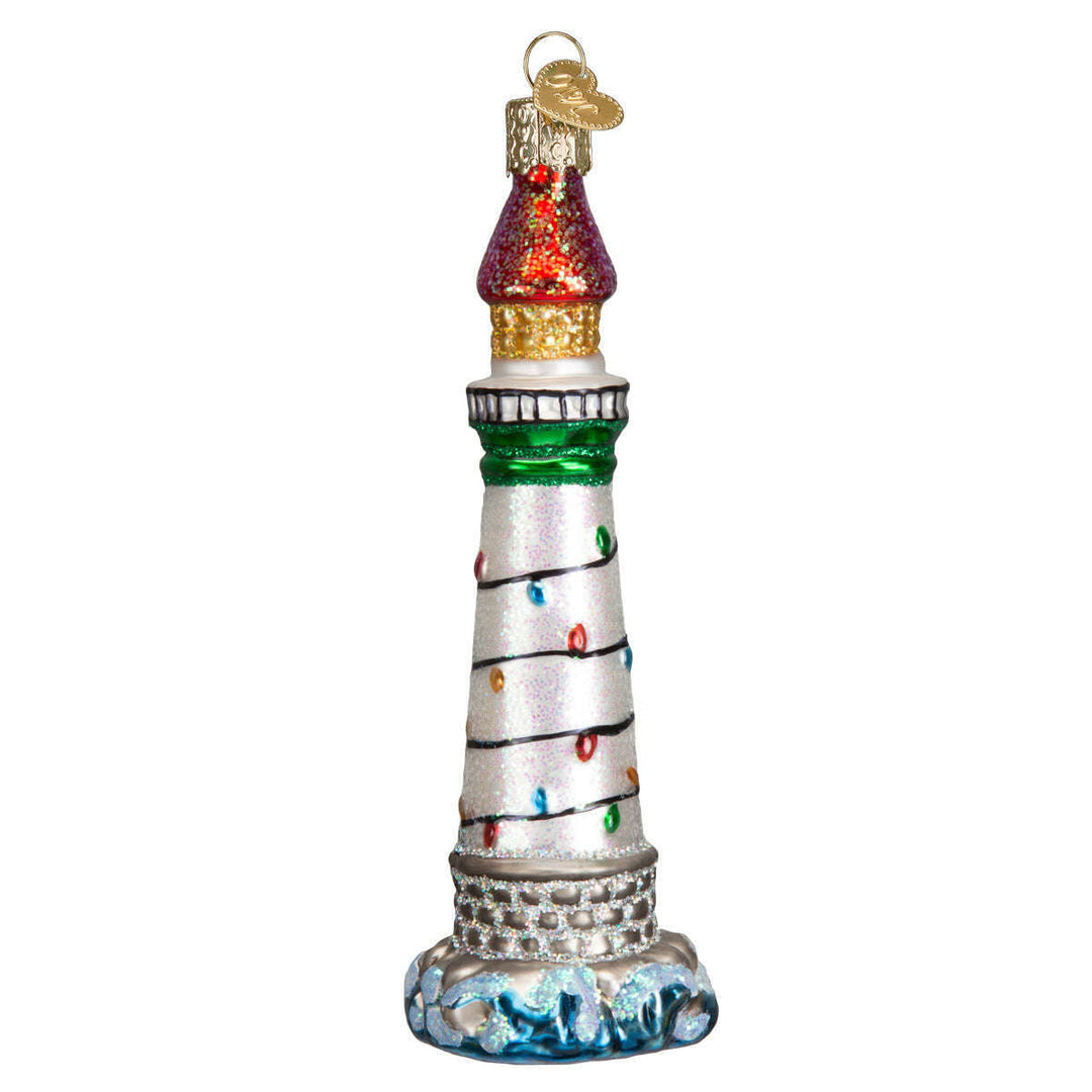 Holiday Lighthouse Ornament