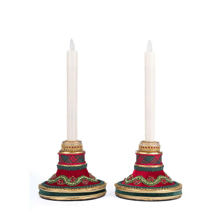 Holiday Magic Candle Sticks Set Of 2 by Katherine's Collection image