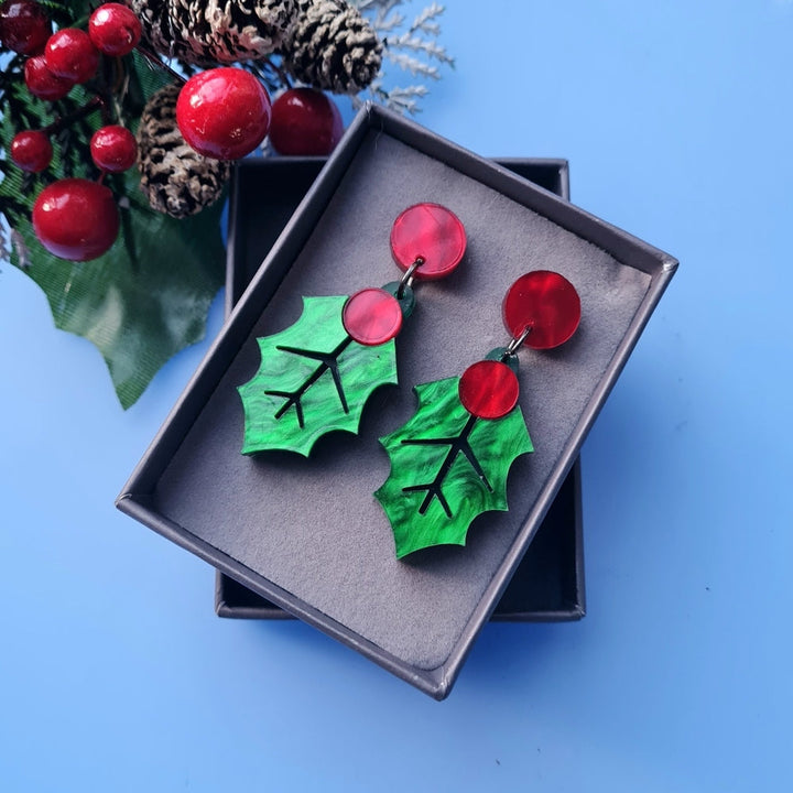 Holly Earrings by Cherryloco Jewellery