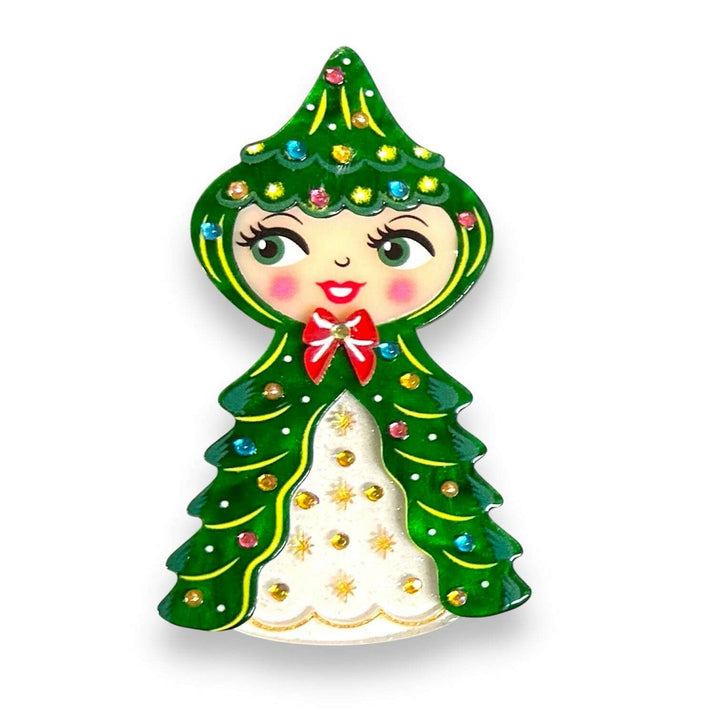 Holly Howard Tree Girl Brooch by Lipstick & Chrome x 50s Vintage Dame – view 2