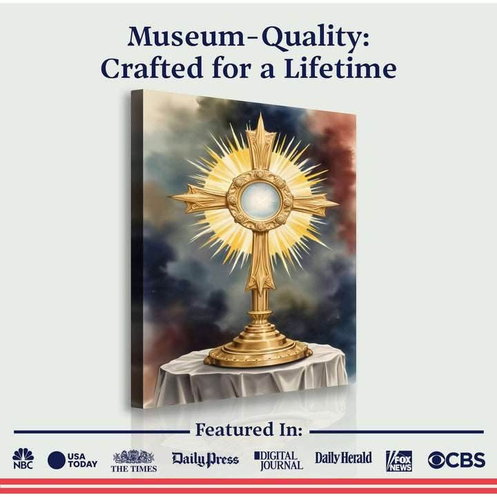 Holy Eucharist in Monstrance Faith Wall Art