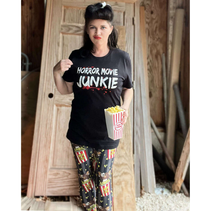 Horror Movie Red And White Crime Junkie Tee - Unisex Shirt