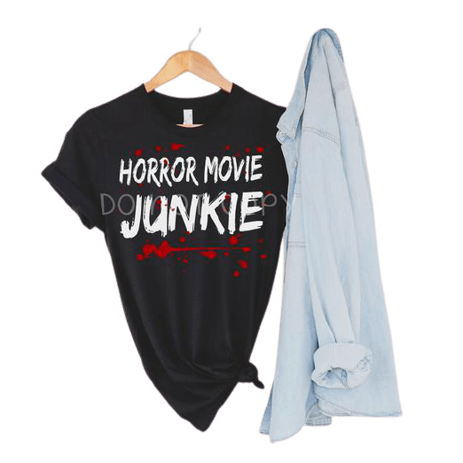 Horror Movie Red And White Crime Junkie Tee - Unisex Shirt