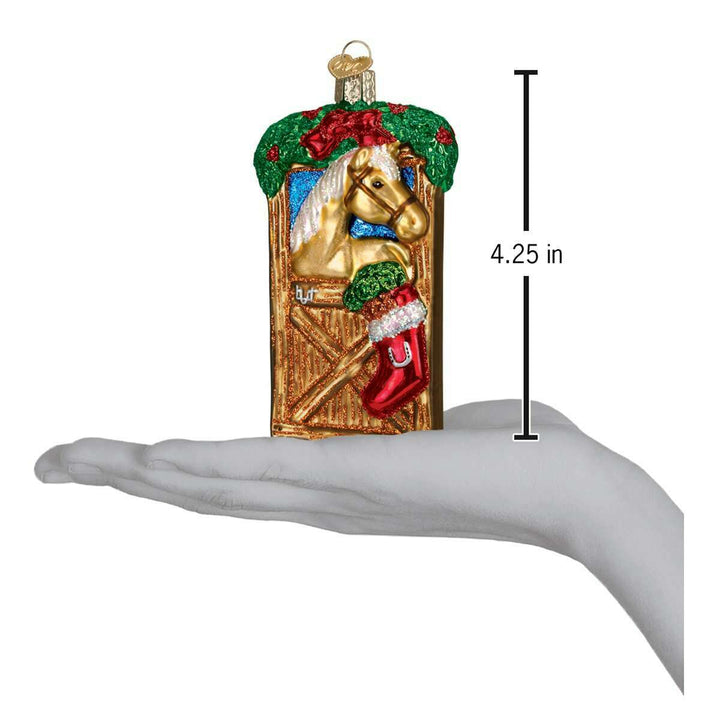Horse In Stall Ornament