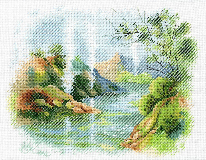 Hot Spring Valley A-041 Cross stitch kit