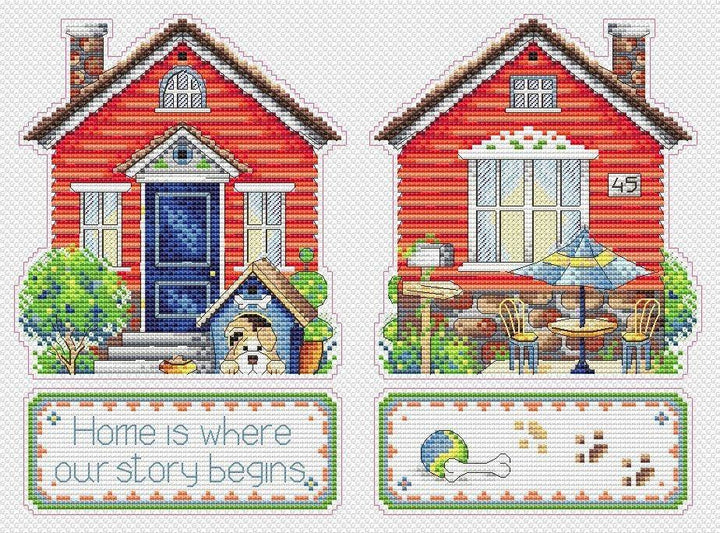 House P-493 / SR-493 Plastic Canvas Counted Cross Stitch Kit
