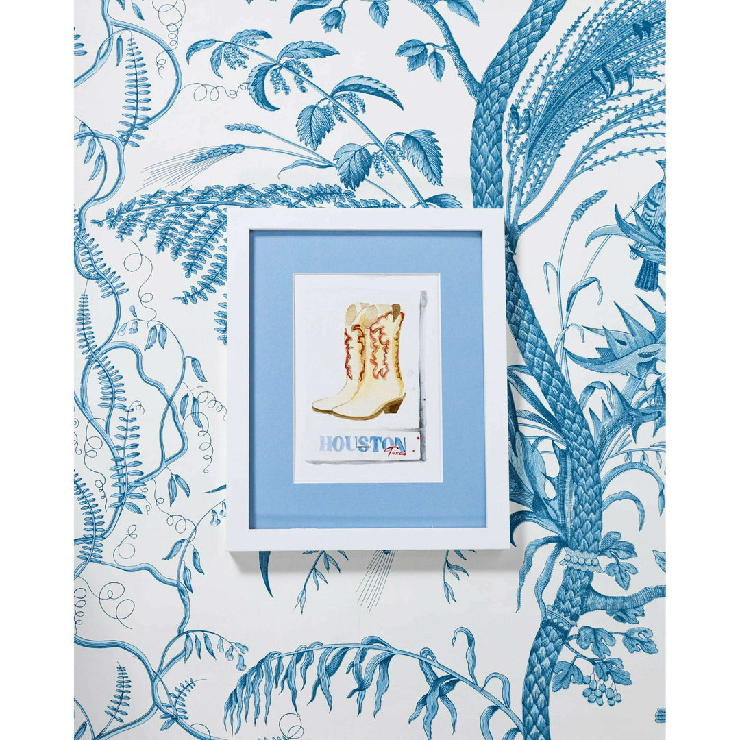 Houston Matchbook Art Print