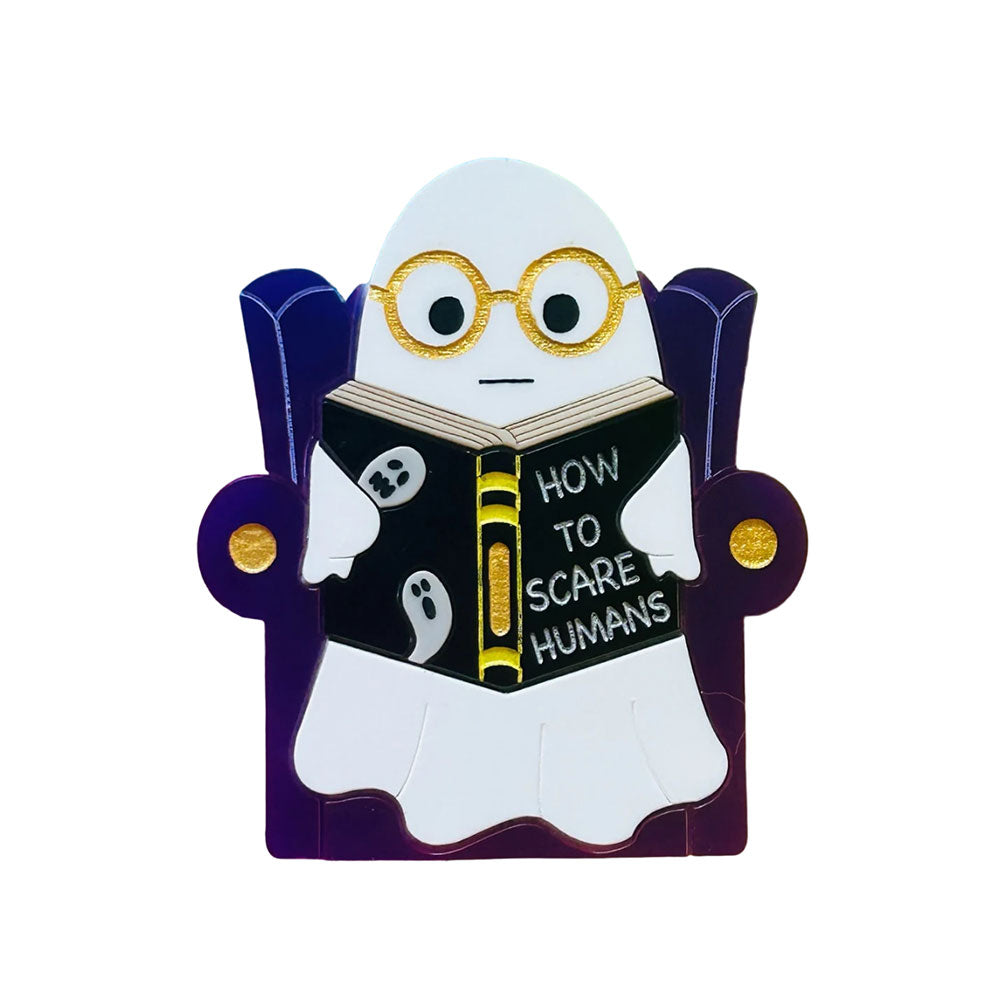 How to Scare Humans Acrylic Brooch by Makokot Design