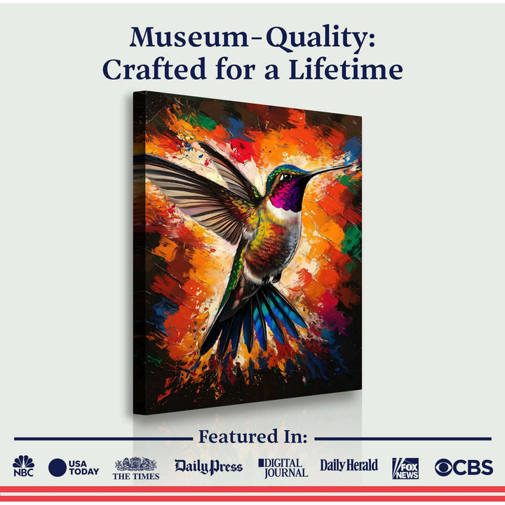 Humming Bird Abstract Wall Art
