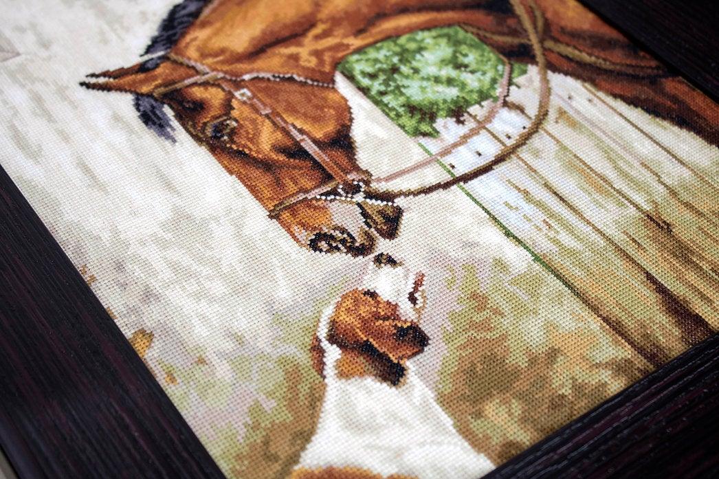Hunter and Foxhound B580L Counted Cross-Stitch Kit