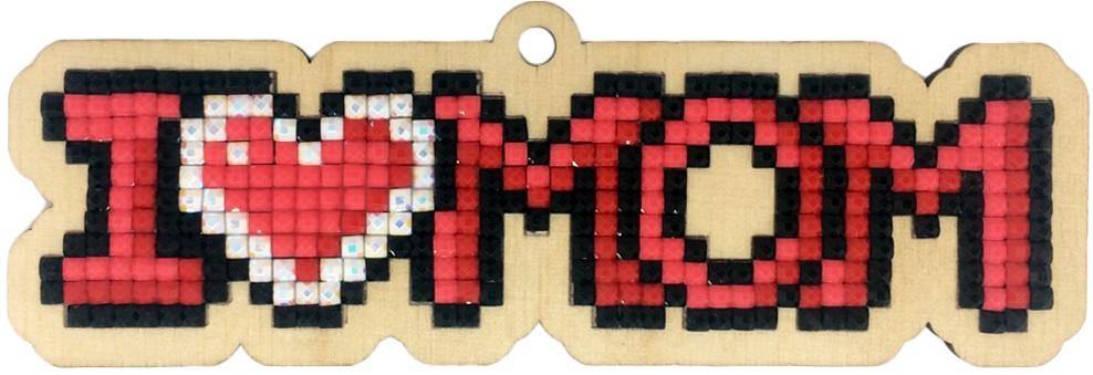 I Love Mom WWP319 Diamond Painting on Plywood Kit