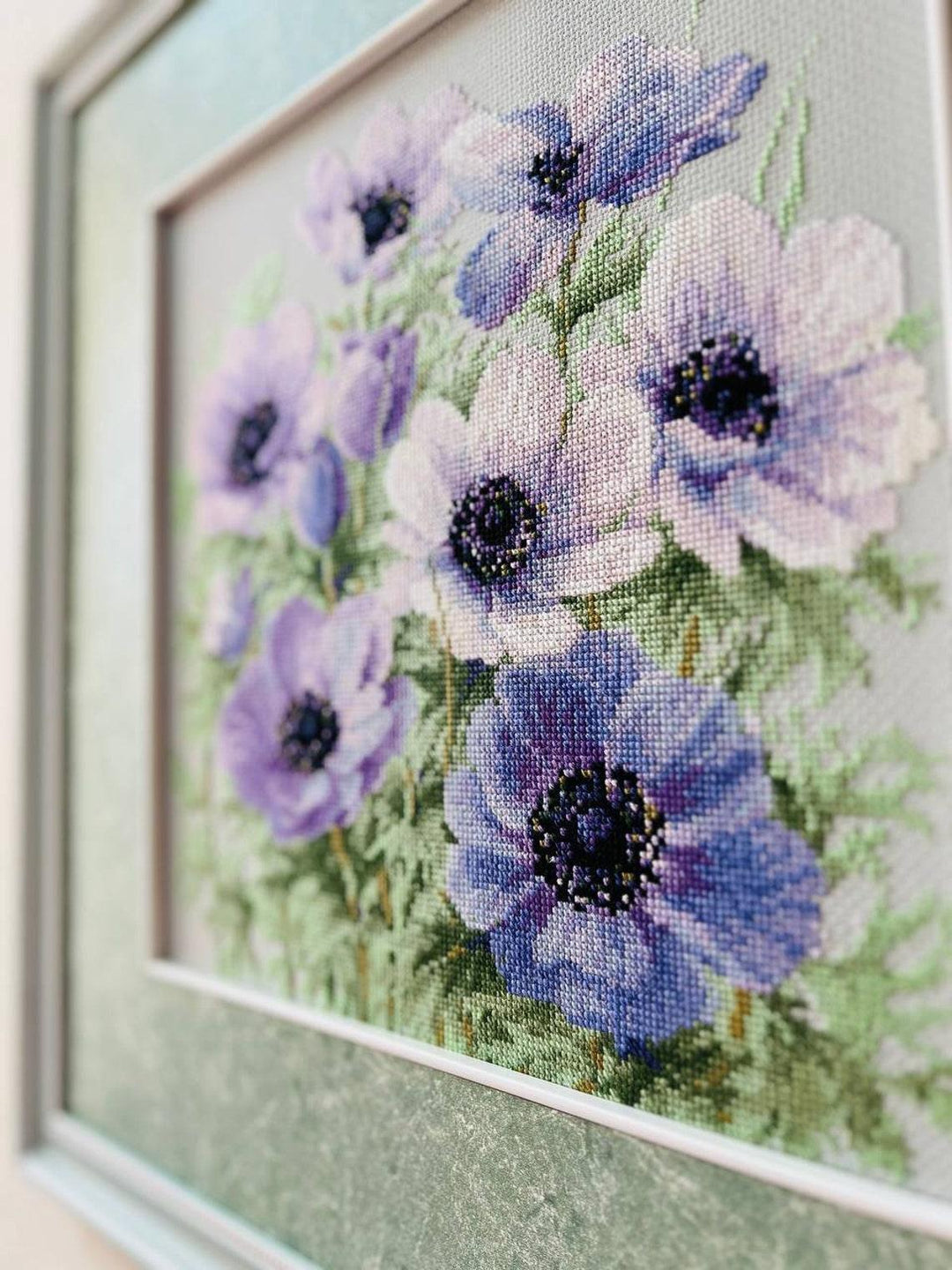 Purple Anemones R2176 Counted Cross Stitch Kit