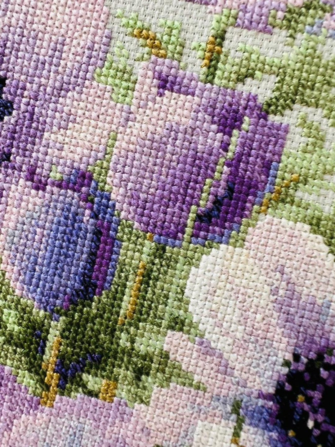 Purple Anemones R2176 Counted Cross Stitch Kit