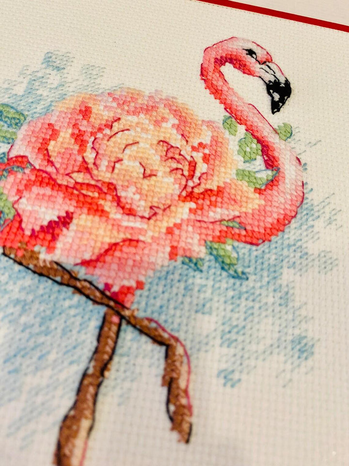 Blooming Flamingo R2117 Counted Cross Stitch Kit