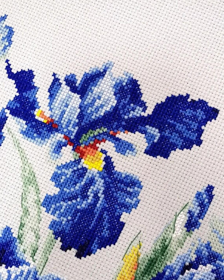 Blue Irises R2102 Counted Cross Stitch Kit