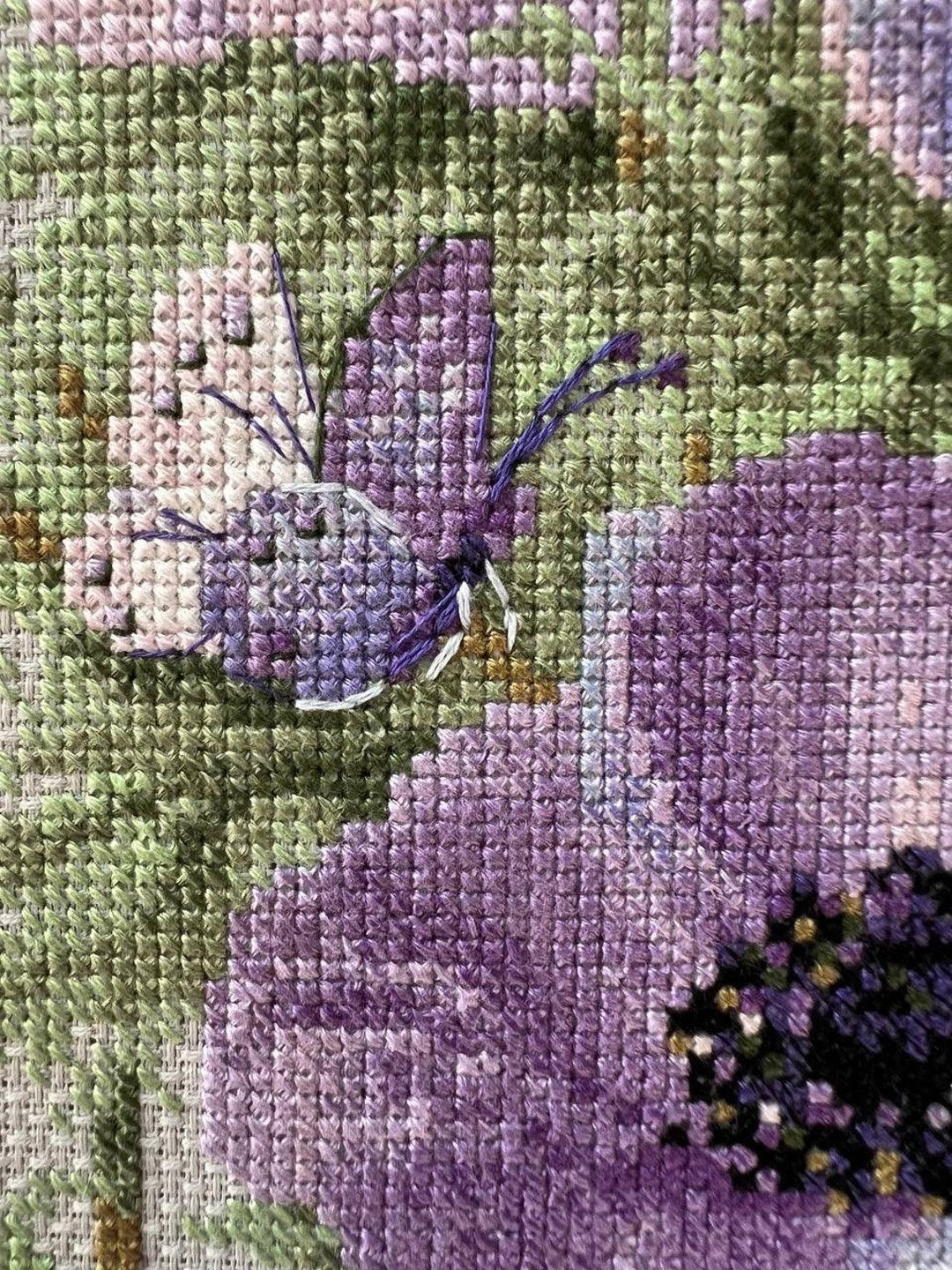 Purple Anemones R2176 Counted Cross Stitch Kit