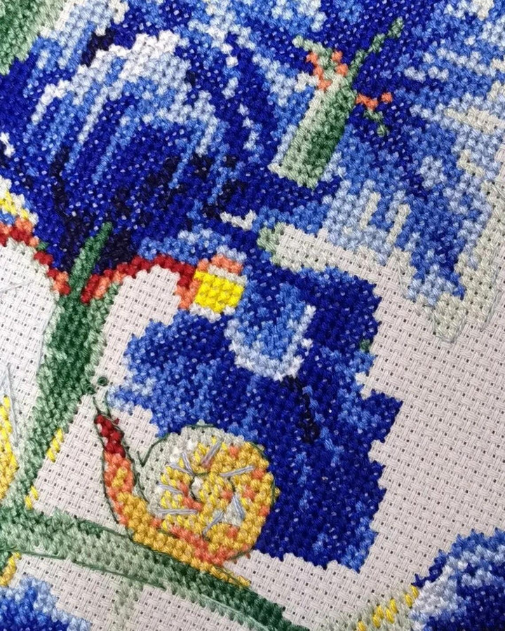Blue Irises R2102 Counted Cross Stitch Kit