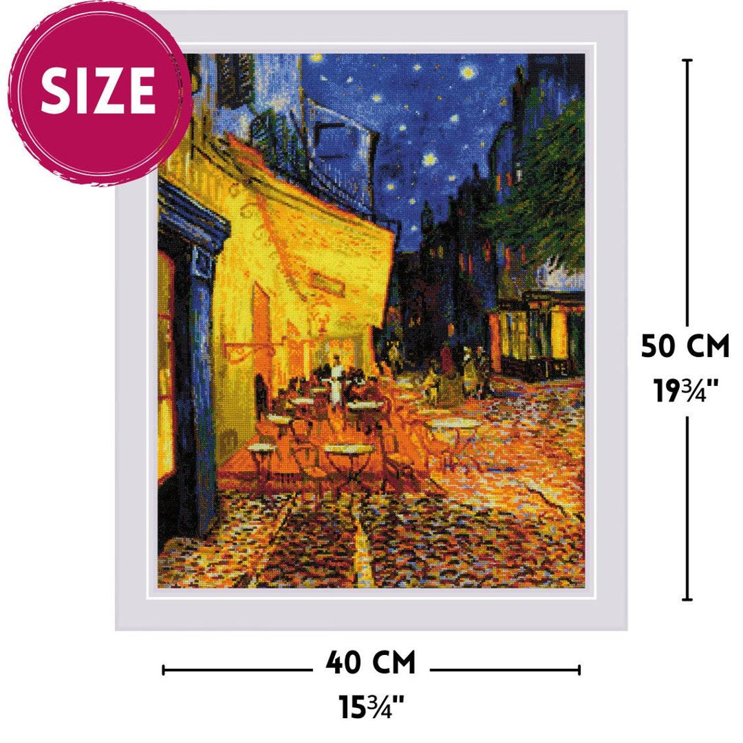 Cafe Terrace at Night after V. Van Gogh's Painting R2217 Counted Cross Stitch Kit