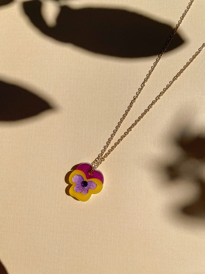 Mini Pansy Necklace