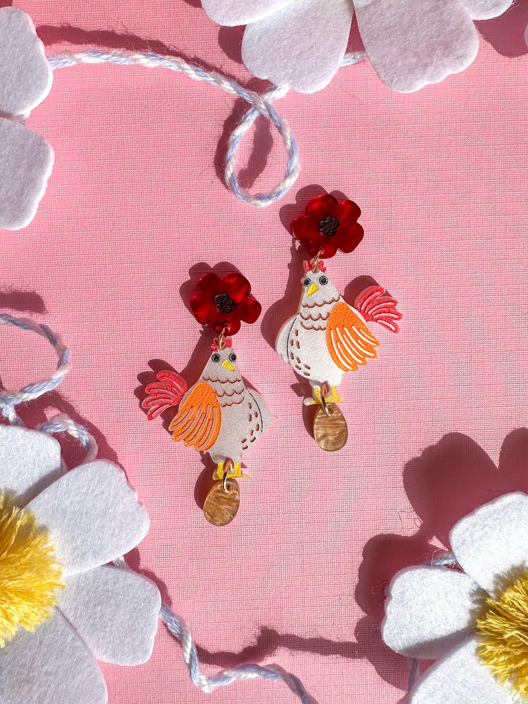 Nugget the Chicken Earrings