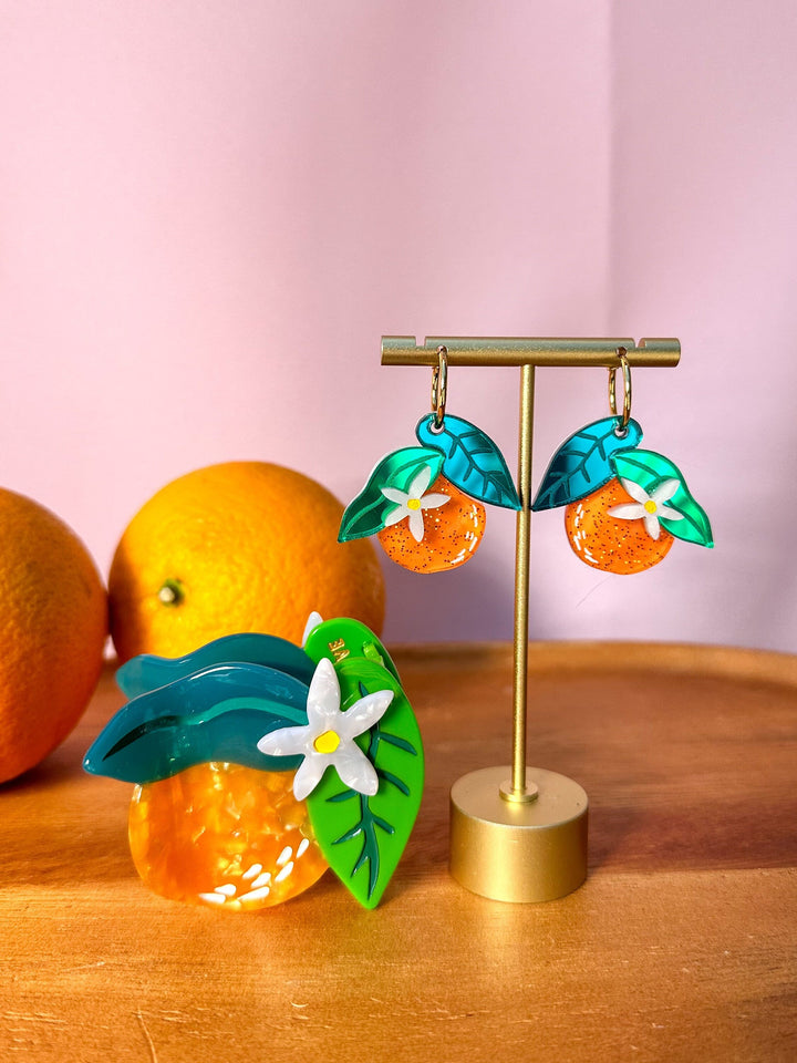 Orange Hair Claw Clip