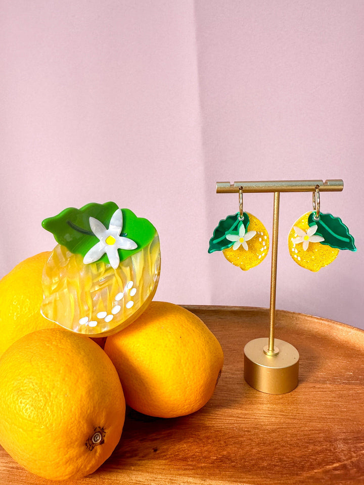 Lemon Hair Claw Clip