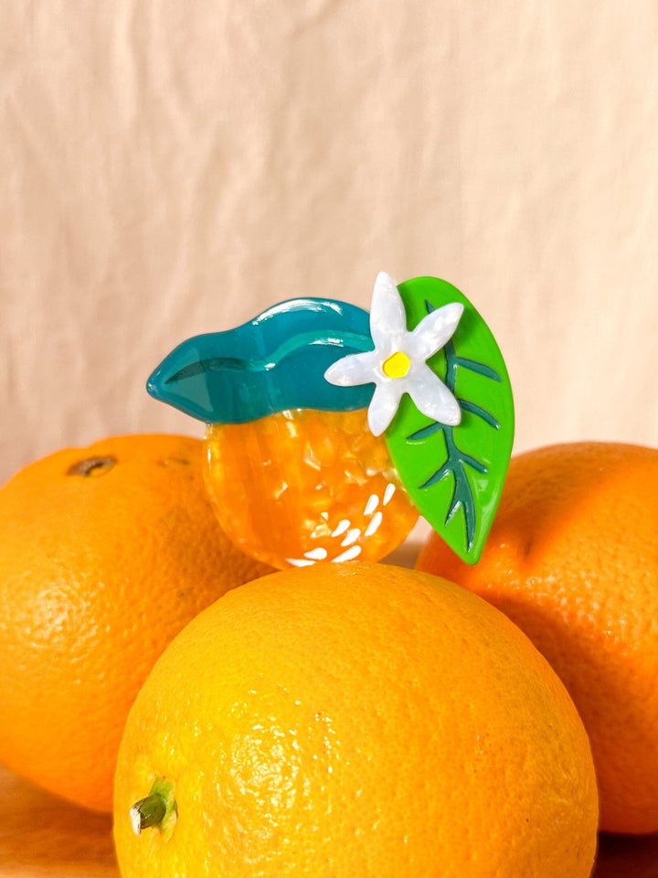 Orange Hair Claw Clip