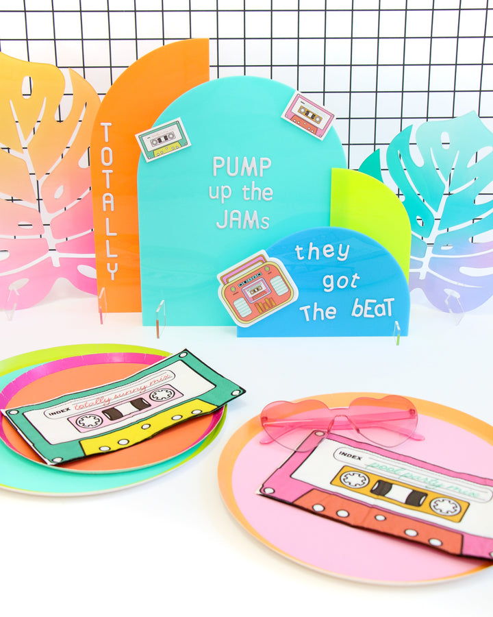 Totally 80s Acrylic Flair