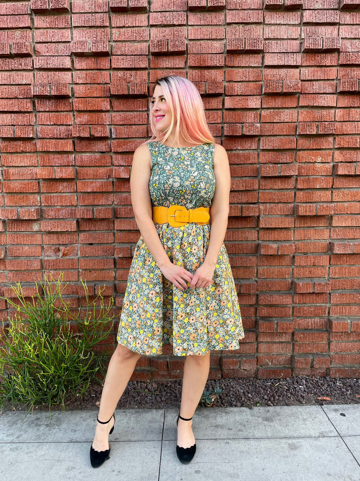 Cats in the Fields Twofer Dress - 3X only, 1 left!