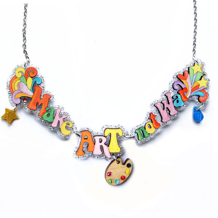 Make Art Not War Necklace