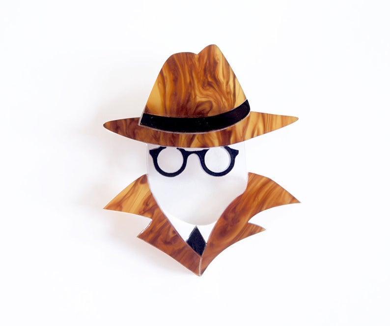 Invisible Man Brooch By LaliBlue - Quirks!