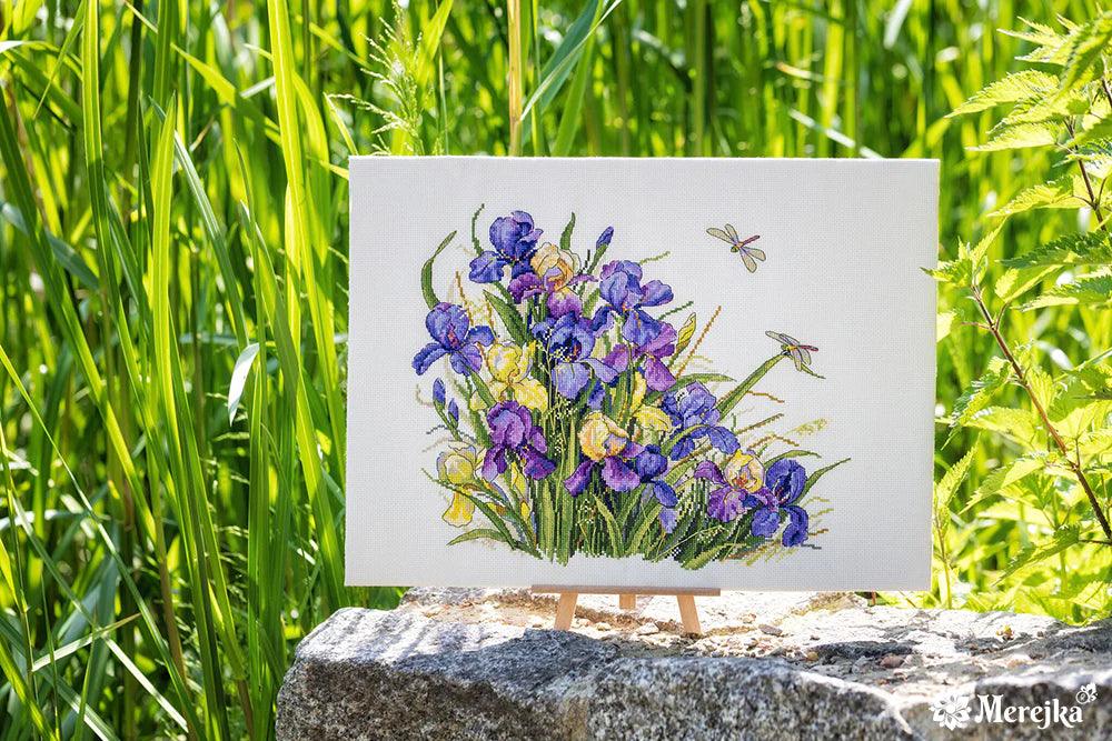 Irises K-122A Counted Cross-Stitch Kit