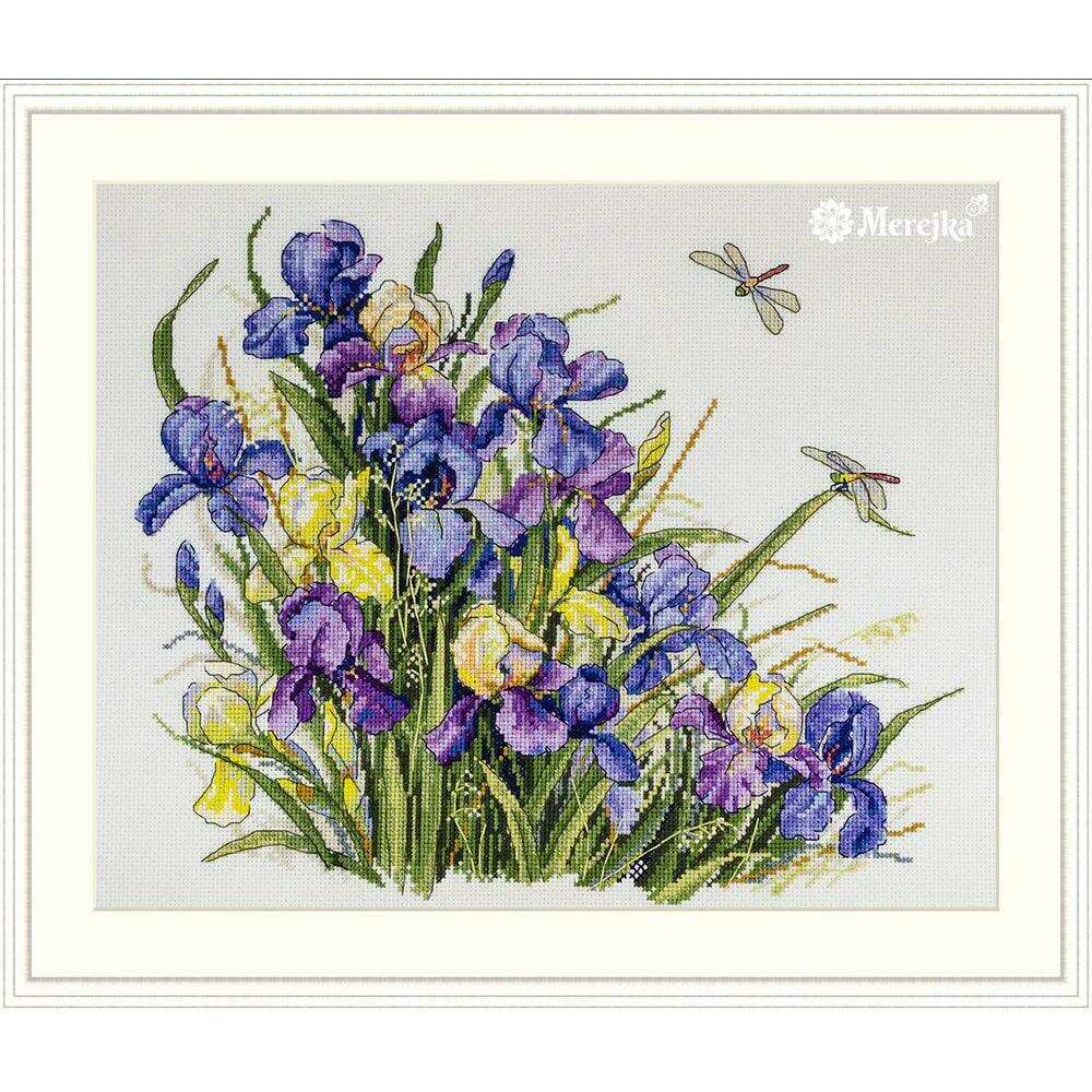 Irises K-122A Counted Cross-Stitch Kit