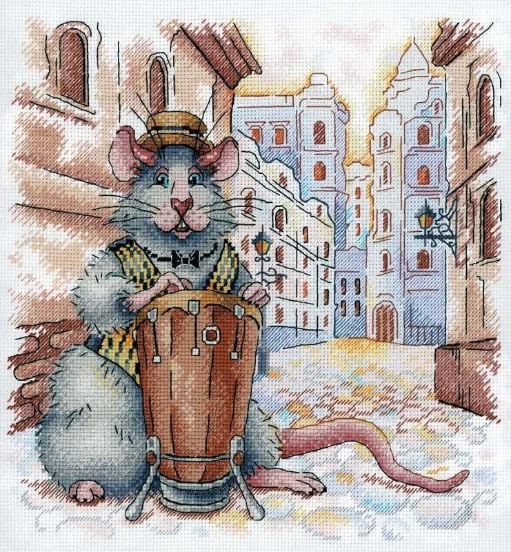 Italian Streets SNV-699 Counted Cross Stitch Kit