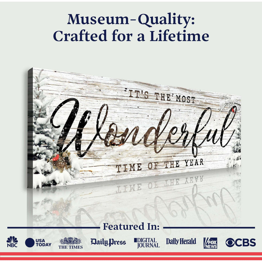 It's the most Wonderful Time of the Year Christmas Sign V