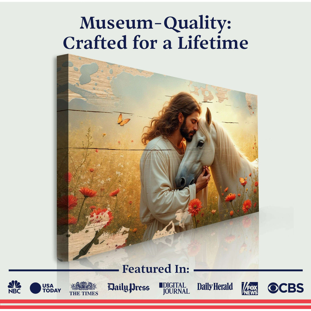 Jesus and Horse Faith Wall Art II