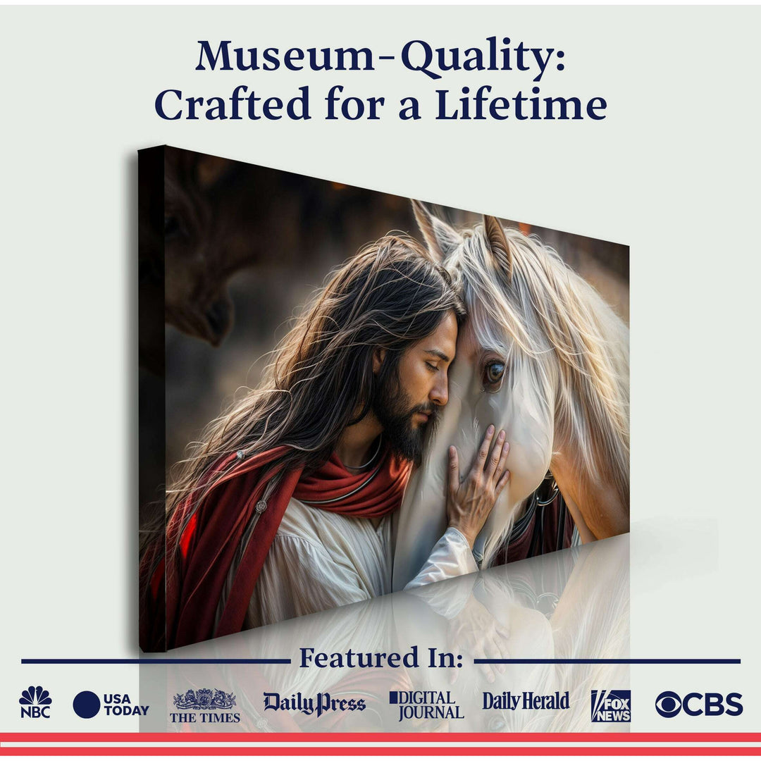 Jesus And Horse Faith Wall Art