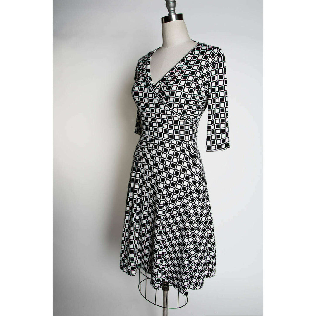 Joanie Knit Dress 3/4 Sleeve - Mod Squad Rib Knit *sale