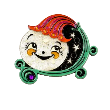 johanna-parker-peeking-petalluna-brooch-lipstick-chrome-orange-brooches-lapel-pins-quirks