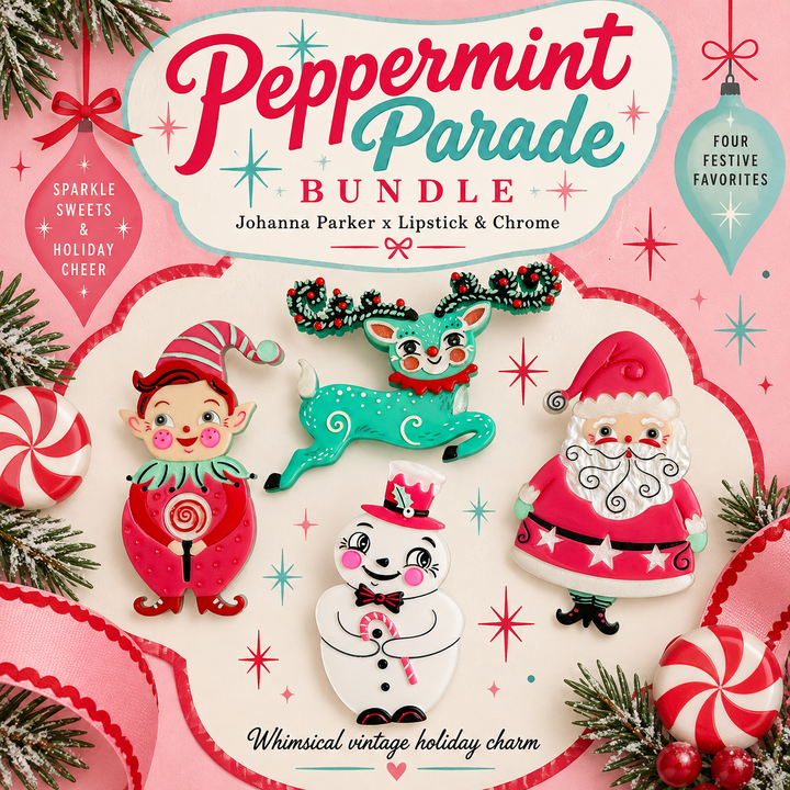 johanna parker peppermint parade brooch bundle