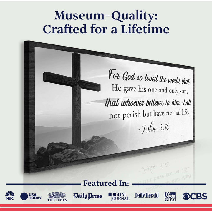 John 3:16: For God So Loved The World Faith Sign V