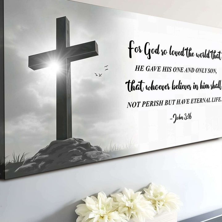 John 3:16: For God So Loved The World Faith Sign VI