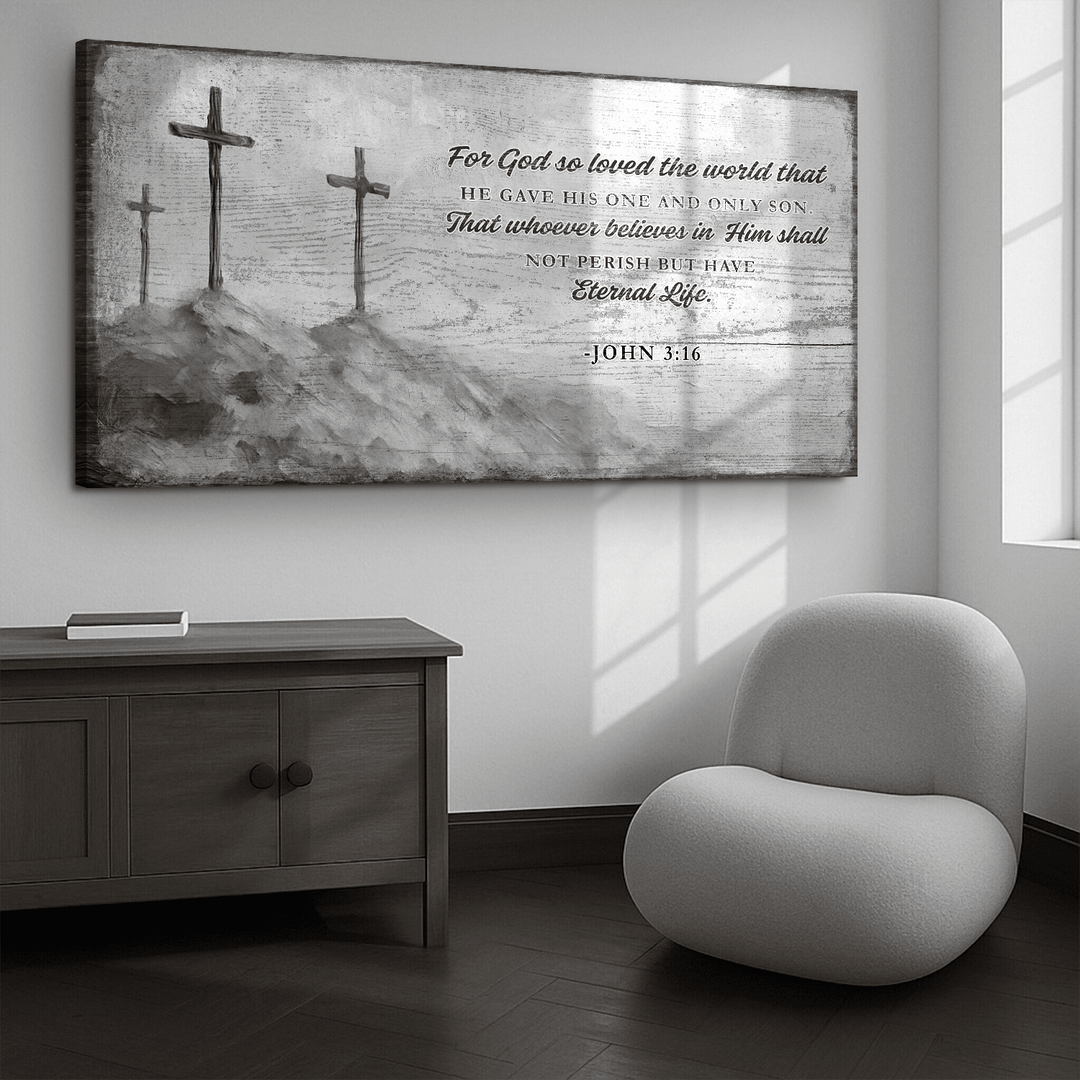 John 3:16: For God So Loved The World Faith Sign VIII