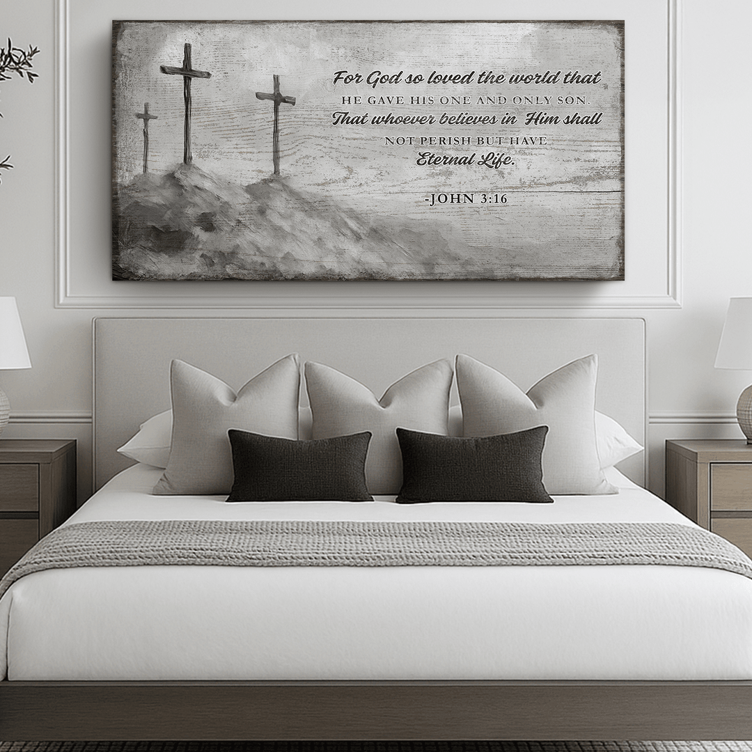 John 3:16: For God So Loved The World Faith Sign VIII