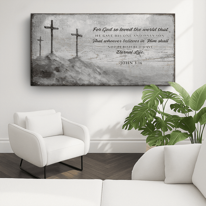 John 3:16: For God So Loved The World Faith Sign VIII