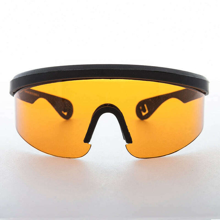 Kids Size Wrap Sunglass with Blue Blocking Amber Lens - Little Bolt