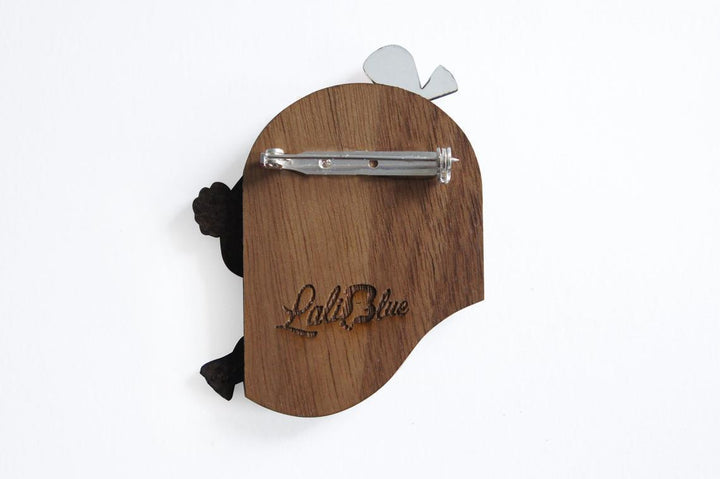 Kiss Me Under the Mistletoe Brooch by Laliblue - Quirks!