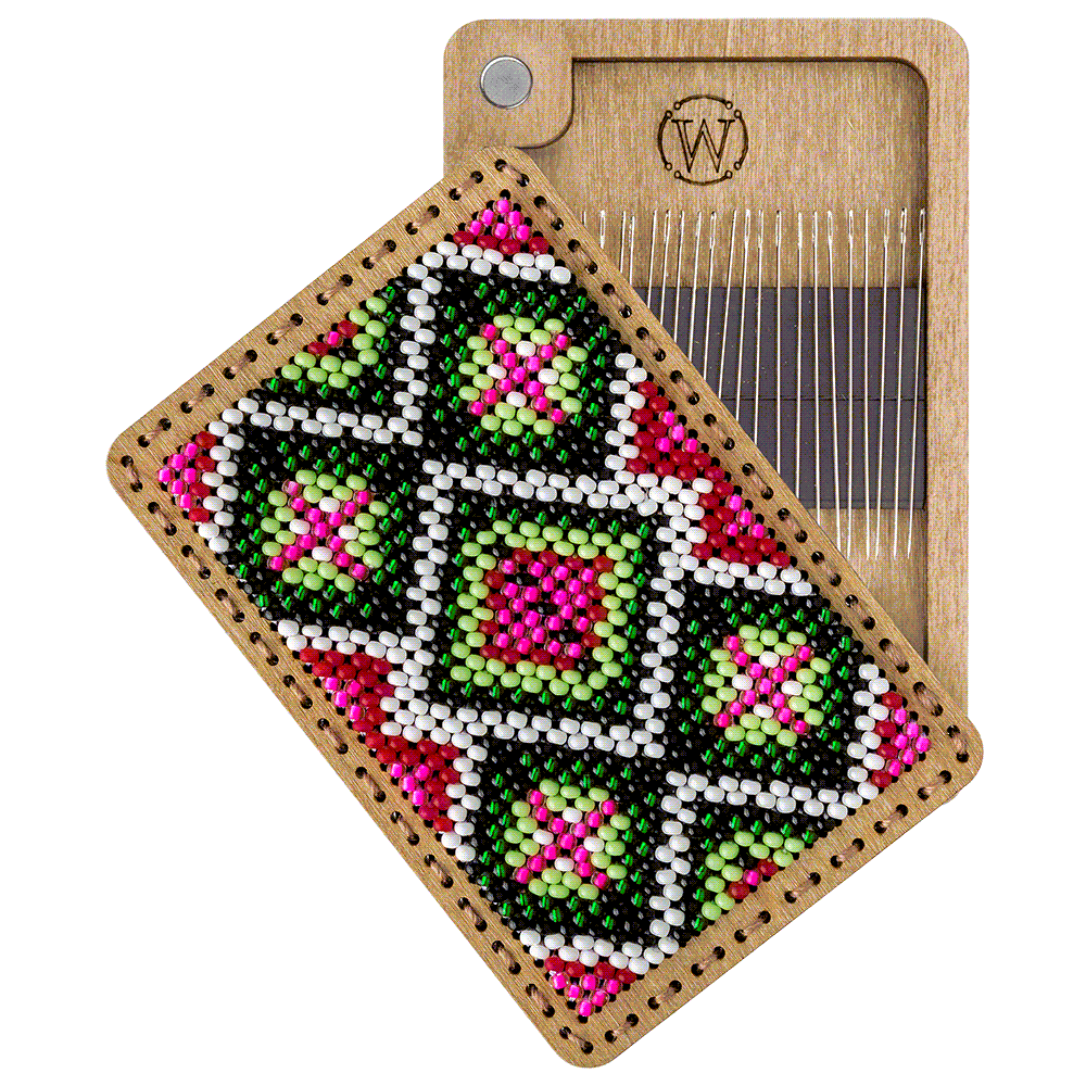 Bead Embroidery Kit for creating a needle box FLZB(N)-093