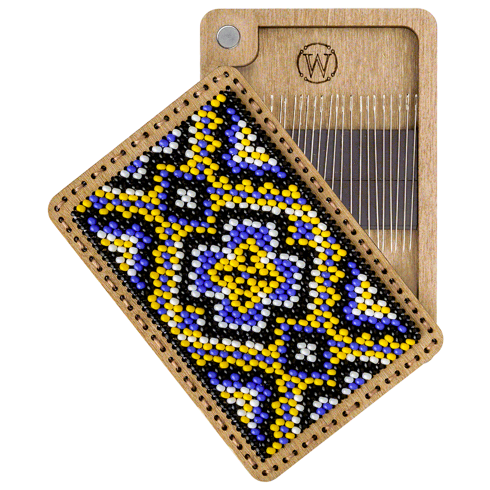 Bead Embroidery Kit for creating a pin cushion FLZB(N)-100